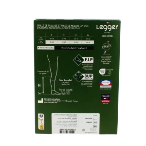 Legger Chic Coton 2 Chaussette Homme Noir T1n