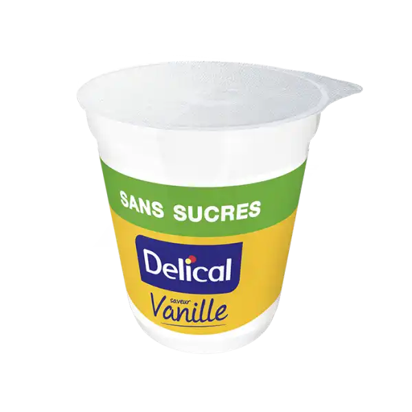 Delical Crème Hp Hc Sans Sucres Nutriment Vanille 4pots/200g