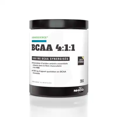 NHCO Nutrition Aminoscience BCAA 4:1:1 Acides aminés branchés Poudre Pot/250g