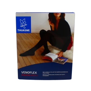 Venoflex Kokoon Absolu 2 Bas Cuisse Femme Losange Noir Taille 2l