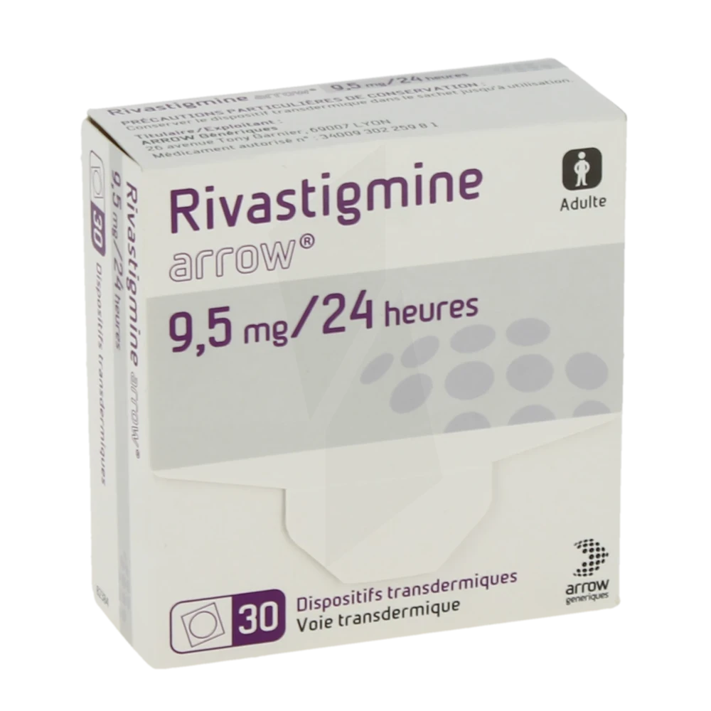 Rivastigmine Arrow 9,5 Mg/24 Heures, Dispositif Transdermique