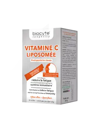 Biocyte Vitamine C Liposomée Poudre 10 Sticks à PORT-DE-BOUC
