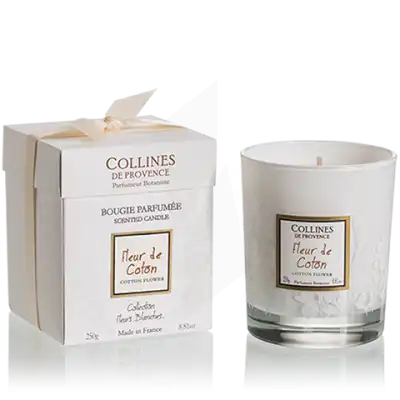 Collines De Provence Bougie Parfumée Fleur De Coton 250g à VILLENAVE D'ORNON