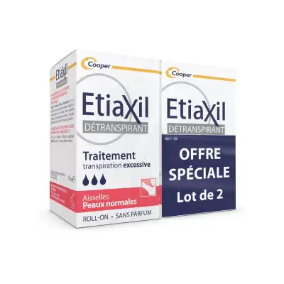Etiaxil Déodorant Détranspirant Aisselles Peau Normale 2roll-on/50ml à Bordeaux