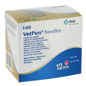 Vetpen Needles - Aiguilles Pour Stylo à Insuline Pour Chien 12mm 29g- X100v