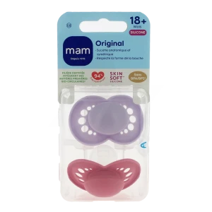 Mam Original Sucette Silicone +18mois Tendance B/2