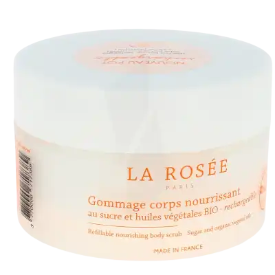 La Rosée Gel Gommage Corps Nourrissant Bio Rechargeable Pot/200g à JOYEUSE