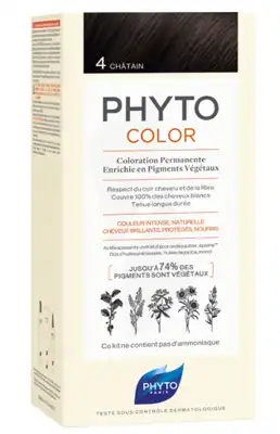 Phytocolor Kit Coloration Permanente 4 Châtain à CUISERY