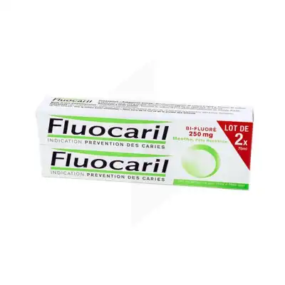 Fluocaril Bi-fluoré 250 Mg Pâte Dentifrice Menthe 2t/75ml à BU