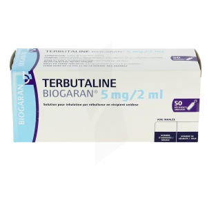 Terbutaline Biogaran 5 Mg/2 Ml, Solution Pour Inhalation Par Nébuliseur En Récipient Unidose