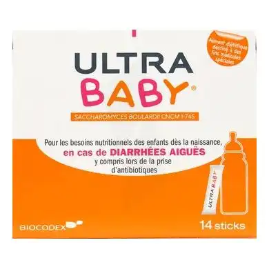 Ultra-baby Poudre Antidiarrhéique 14 Sticks/2g à Sassenage