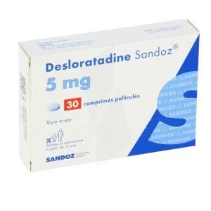 Desloratadine Sandoz 5 Mg, Comprimé Pelliculé
