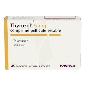 Thyrozol 5 Mg, Comprimé Pelliculé Sécable