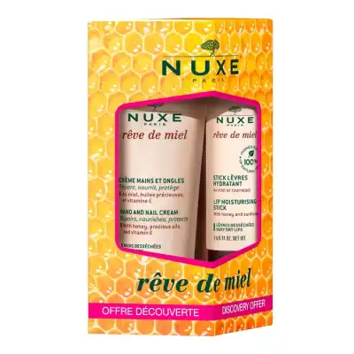Nuxe Reve De Miel Stick Lèvres Hydratant 4g+crème Mains à PARIS