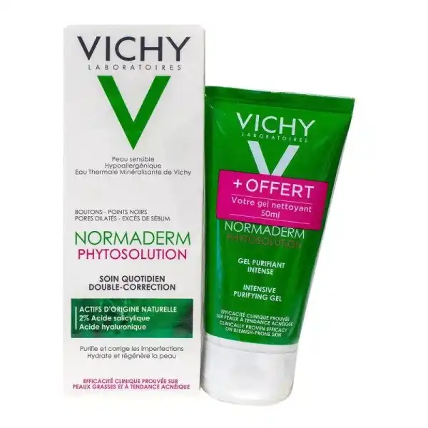 Vichy Normaderm Phytosolution Crème Soin Double Correcteur Fl Airless/50ml+gel