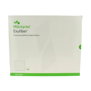 Exufiber Plaque Stérile 20x20cm B/10