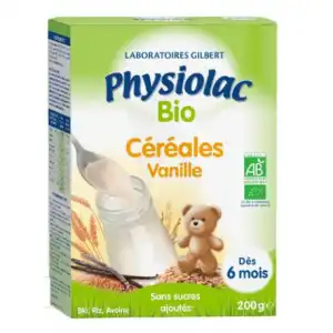 Acheter Physiolac Céréales Vanille Bio B/200g à Agen