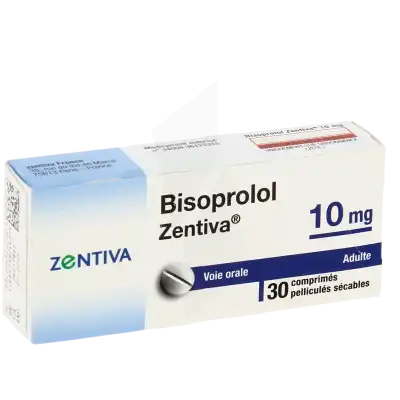 Bisoprolol Zentiva 10 Mg, Comprimé Pelliculé Sécable à FLEURANCE