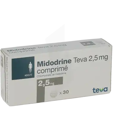 Midodrine Teva 2,5 Mg, Comprimé à DIJON