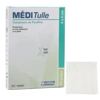 Meditulle Pansements Gras Stérile 5 X 5 Cm Boîte De 10 à SAINT-MARCEL