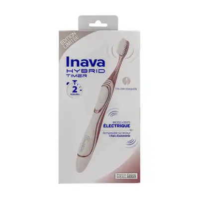 Acheter INAVA HYBRID TIMER Brosse à dents électrique Sensibilité Rose Coffret Edition limitée à ODOS