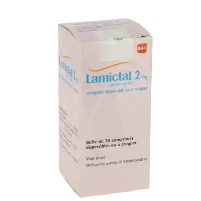Lamictal 2 Mg, Comprimé Dispersible Ou à Croquer à Hagetmau