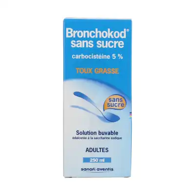 Bronchokod Sans Sucre Adultes 5 Pour Cent, Solution Buvable édulcorée à La Saccharine Sodique à Tarbes
