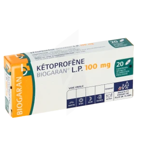 Ketoprofene Biogaran Lp 100 Mg, Comprimé Sécable à Libération Prolongée