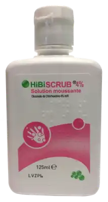Hibiscrub 4 % Sol Moussante Fl/125ml à SAINT-MEDARD-EN-JALLES