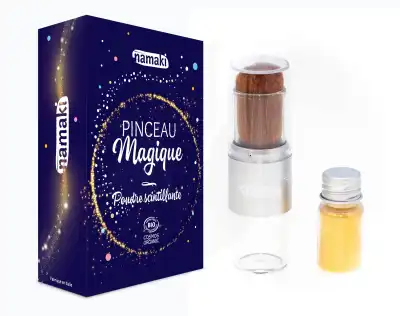 Pinceau Magique & Poudre scintillante dorée