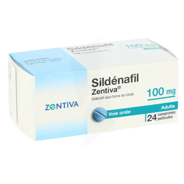 Sildenafil Zentiva 100 Mg, Comprimé Pelliculé