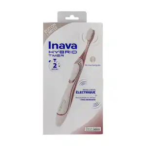 Acheter INAVA HYBRID TIMER Brosse à dents électrique Sensibilité Rose Coffret Edition limitée à Montricoux