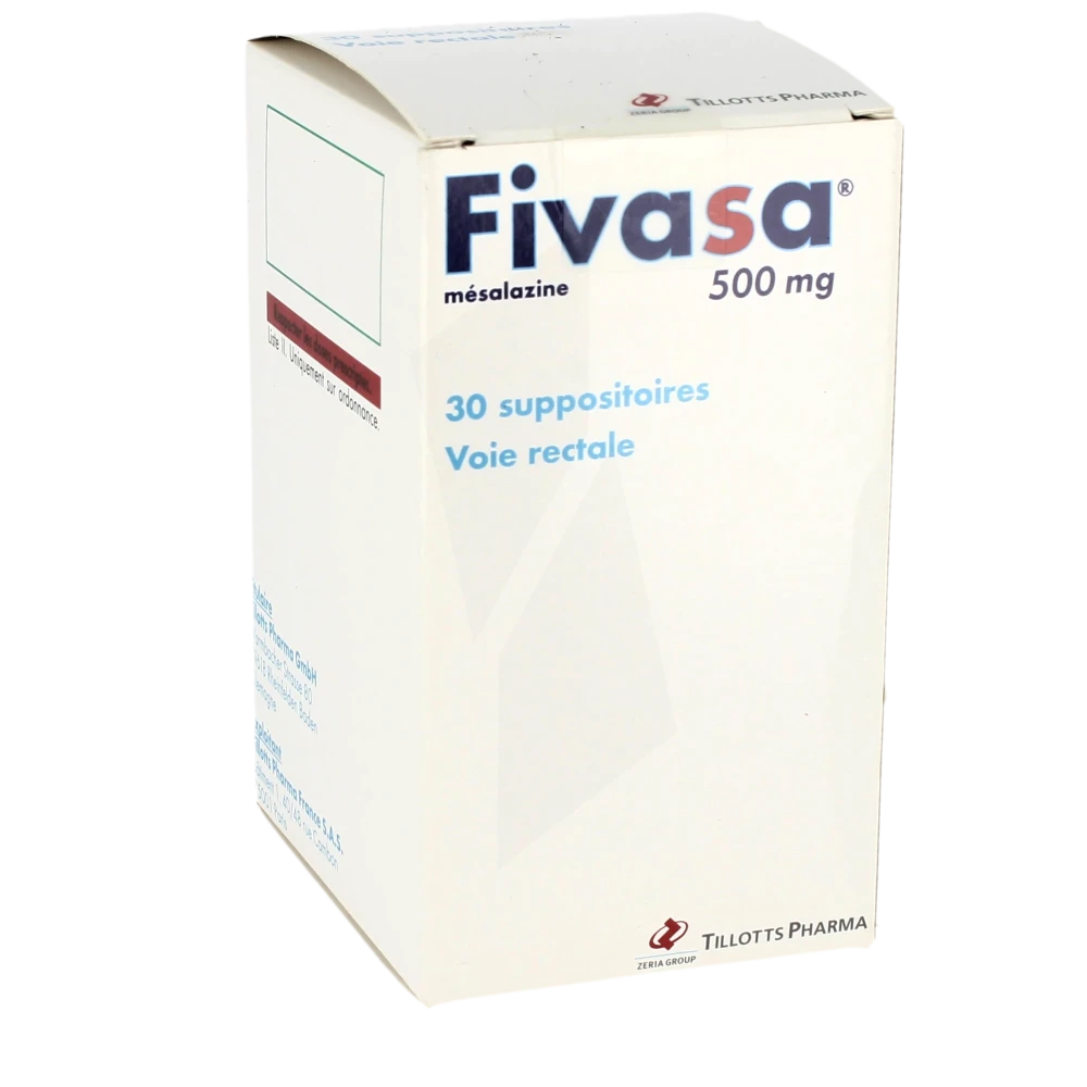 Fivasa 500 Mg, Suppositoire