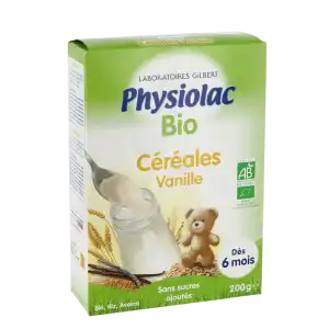 Physiolac Céréales Vanille Bio B/200g à Lacanau