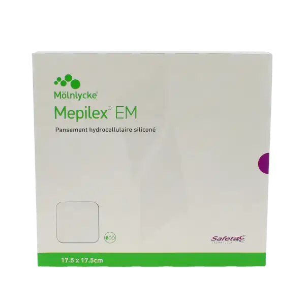 Mepilex Em Pansement Hydrocellulaire Découpable Stérile 17,5x17,5cm