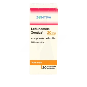 Leflunomide Zentiva 20 Mg, Comprimé Pelliculé