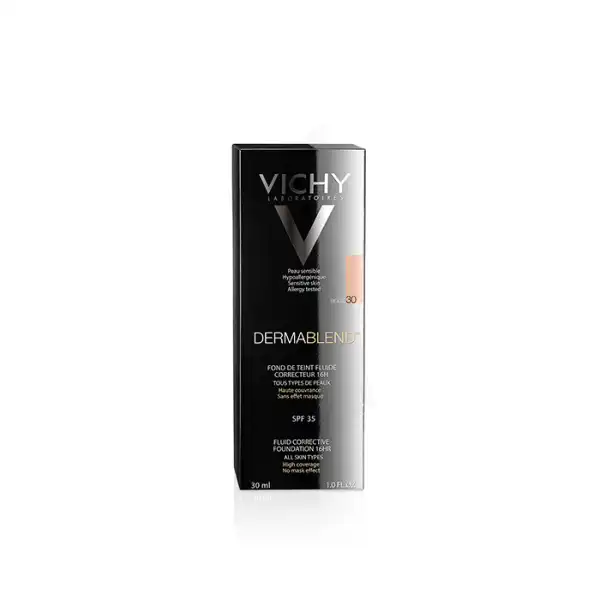 Vichy Dermablend Fond De Teint Fluide Correcteur Teinte N°30 Beige Tube/30ml