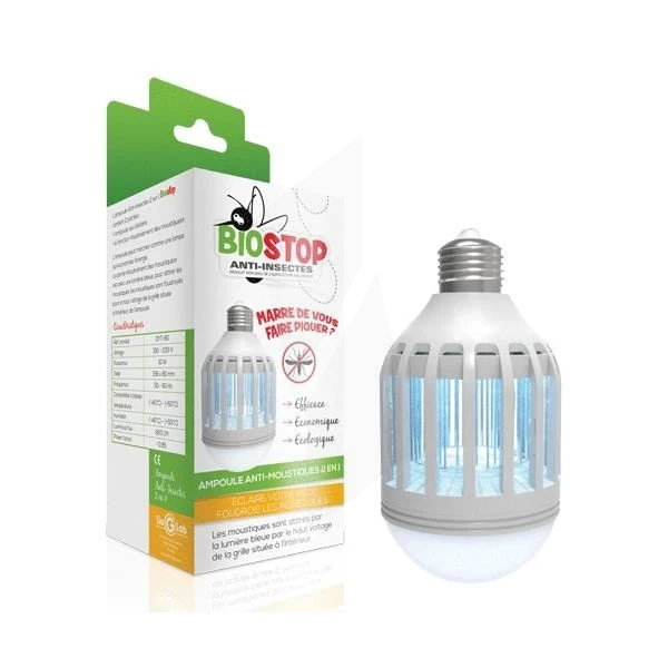 Lampe solaire anti-moustiques Biostop