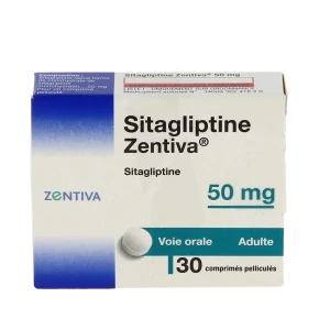 Sitagliptine Zentiva 50 Mg, Comprimé Pelliculé