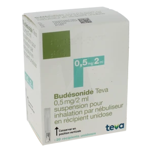Budesonide Teva 0,5 Mg/2 Ml, Suspension Pour Inhalation Par Nébuliseur En Récipient Unidose