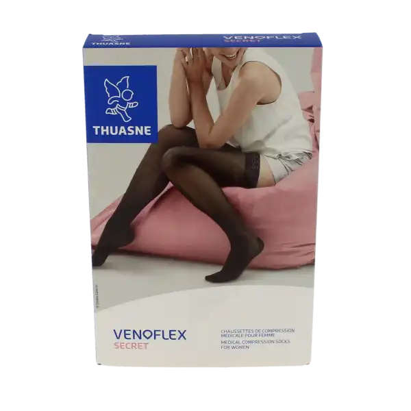 Thuasne Venoflex Secret 1 Chaussette Femme - Noir T2n