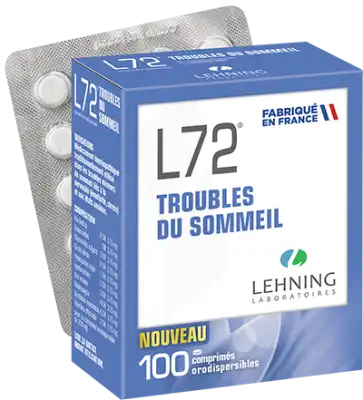 Lehning L72 Comprimés orodispersibles Plq PVC/PVDC/Alu/100