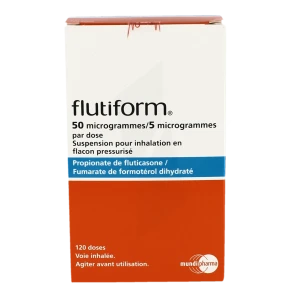 Flutiform 50 Microgrammes/5 Microgrammes Par Dose, Suspension Pour Inhalation En Flacon Pressurisé