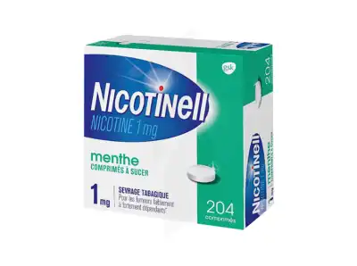 Nicotinell 1 Mg Cpr à Sucer Menthe Plq/204 à Lacanau