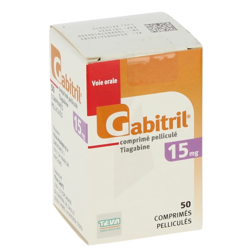 Gabitril 15 Mg, Comprimé Pelliculé