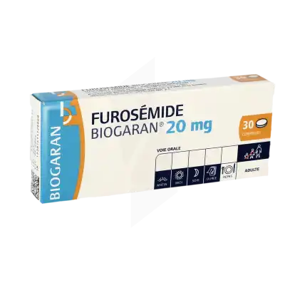 Furosemide Biogaran 20 Mg, Comprimé à Seysses