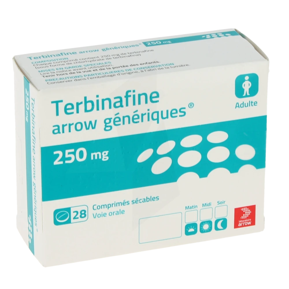 Terbinafine Arrow Generiques 250 Mg, Comprimé Sécable