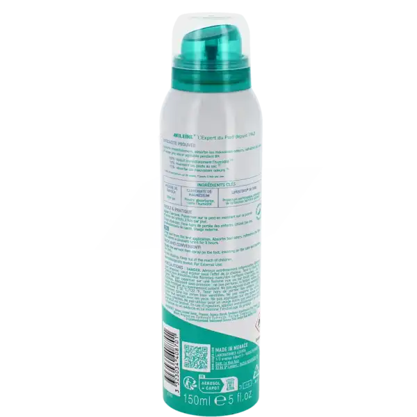 Akileine Soins Verts Pdr AssÉchant Actif Myco-prÉventif Spray/150ml