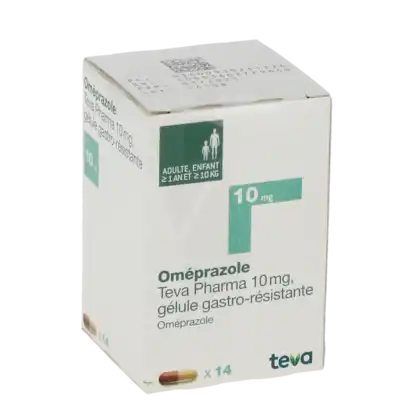 OMEPRAZOLE TEVA PHARMA 10 mg, gélule gastro-résistante