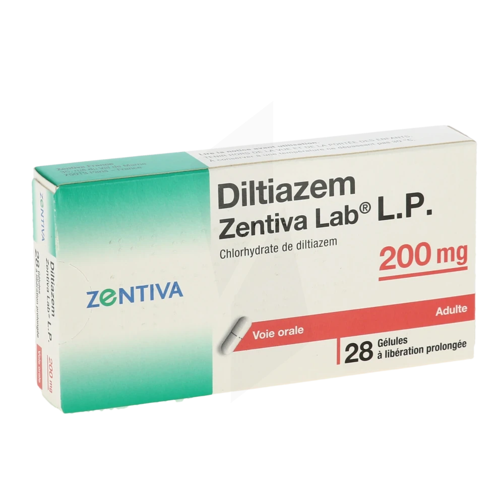 Diltiazem Zentiva Lab Lp 200 Mg, Gélule à Libération Prolongée